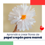 Flores de Crepón para Mamá