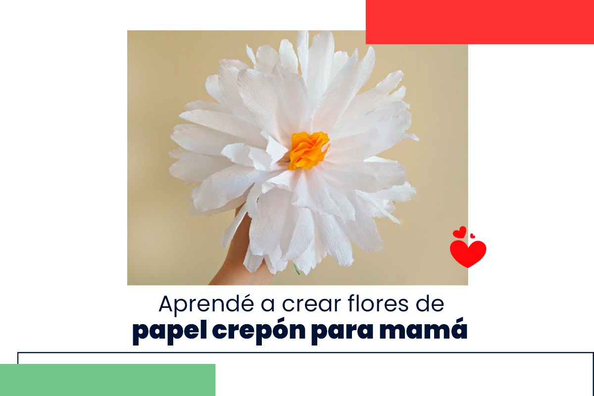 Flores de Crepón para Mamá